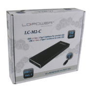 LC POWER Kućište za M.2 NVMe SSD | SATA | USB 3.2 Gen 2 5 130530 8
