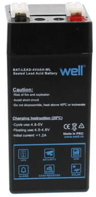 WELL Akumulatorska baterija 4V 4Ah 2 bat lead 4v4ah 1