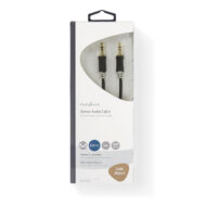 NEDIS GOLD AUX Kabel | 3.5 mm m - 3.5 mm m | 1.0 m | Pozlaćeni konektori | Crni 3 cabw22000at10 2