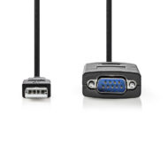 NEDIS USB 2.0 Kabel | USB A muški - RS232 Serial muški | 0.9m