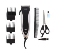 WELL Mašina za šišanje | 4 nastavka | škare | češalj | žična 3 clipp hair raven 2