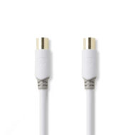 NEDIS Gold Plated Ravni Koaksijalni Kabel | Coax RF M - Coax RF Ž | 2.0 m 2 csbw40015wt20 1