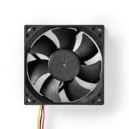 NEDIS Ventilator Za PC | DC | 3-pin | Tihi Rad | 80 mm 3 dcfan8025bk 2