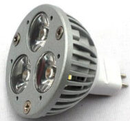 LED MR16 Spotlight 3*1W, 220V, 3500K, toplo bijela