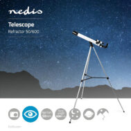 NEDIS Teleskop | Otvor blende: 50mm | Žarišna duljina: 600mm | 125cm | Tripod 9 scte5060wt 8