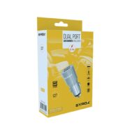 SYROX USB Brzi Auto Punjač | 2x USB Utora | 3.1 A | Metalni 3 sx c27 2