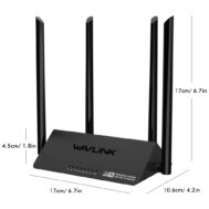 WiFi Smart Router | 300Mbps | 4x 5dBi Antene | WAVLINK 6 wl wn521r2p 5