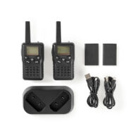 NEDIS Walkie-Talkie | Domet 10 km | 8 Kanala | VOX | Baza za Punjenje | 2 komada 8 wltk1010bk 7