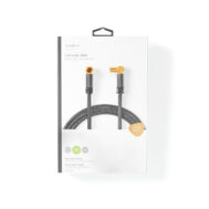 Koaksijalni Kabel S Kutnim RF Konektorima | RF M - RF Ž | 2.0 m | GOLD | NEDIS 4 cstb40015wt203 1