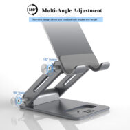 Nosač Smartphona | Aluminijski | Podesiv | Anti-Slip Podloga | MINTHOUZ 3 mt e006 2