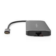 USB Multiport Adapter | USB-C 3.2 Gen 1 - HDMI, MicroSD, RJ45, 4xUSB, SD | NEDIS 3 ccbw64240at022