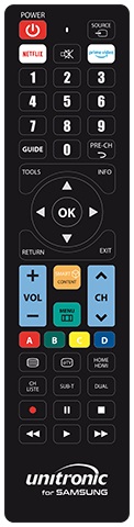 Ready-To-Use SAMSUNG Daljinski Upravljač | UNITRONIC