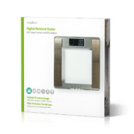 Tjelesna vaga | Digitalna | do 180kg | Masnoća, Voda, Mišićna Masa... | NEDIS 3 pesc120dct3