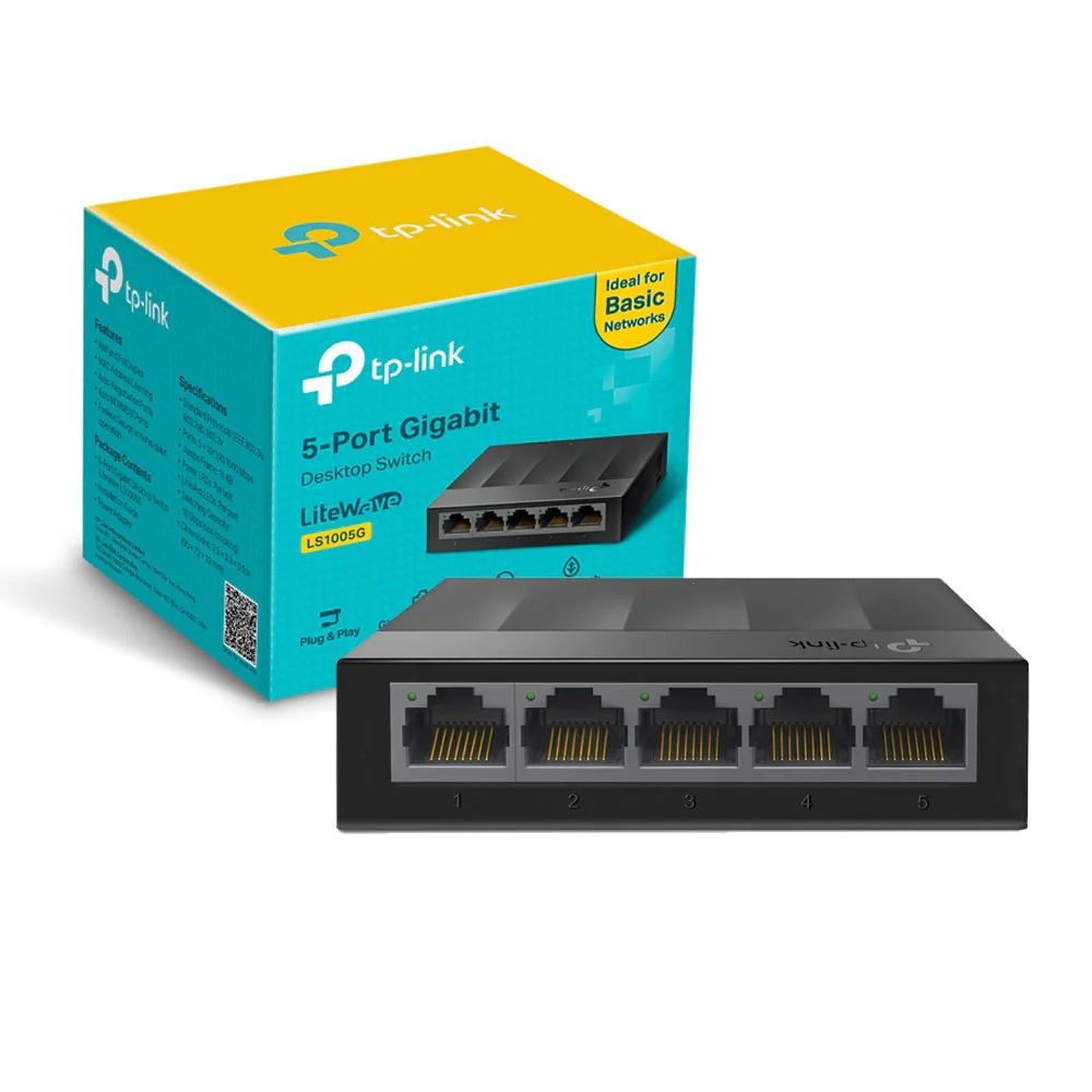TP Link 5-portni Gigabit Switch 10-100-1000 Mbps - Orbiter G