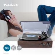 Gramofon | 33-45-78 rpm | 1x RCA Stereo | 18W | MP3 Konverzija | NEDIS 2 turn220bn 1