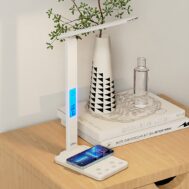 LED Stolna Lampa | 15W Bežični QI Punjač | Sat i Termometar | Mediatech 8 mt222 7