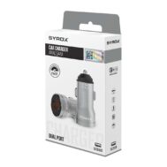 SYROX Brzi Auto Punjač | 2x USB-A | 3.1A | Quick Charge 2 sx sc20b 1