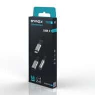 SYROX Adapter | USB Type-C M na USB Type-C Ž i AUX 3.5mm Ž | 10cm 3 sx dt40t ta 2