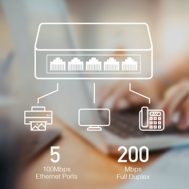 Switch 5-portni 10|100 Mbps CUDY 3 cd fs105d 2
