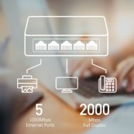 Switch 5-portni Gigabit 10|100|1000 Mbps CUDY 3 cd gs105d 2