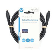 Optički Audio Kabel | TosLink M - TosLink M | 2.0 m | Crni | NEDIS 3 cagl25000bk20 2