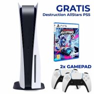 Playstation 5 Slim D chassis s 2 Kontrolera + gratis Destruction AllStars PS5