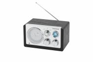 Retro Radio | AM - FM | AUX | Analogni Tuner | Crno drvo | DENVER