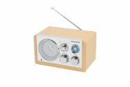 Retro Radio | AM - FM | AUX | Analogni Tuner | Svijetlo drvo | DENVER