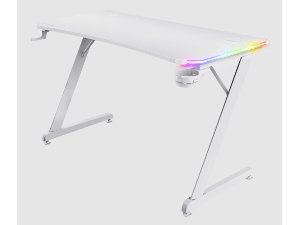 Trust GXT 709W LUMINUS RGB Gaming stol | 120x60x74 | Bijeli 1 C 25328