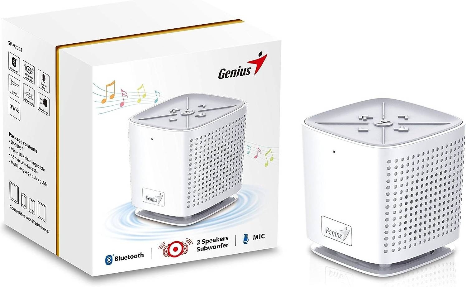 Bluetooth Zvučnik Genius SP-925BT | Bijeli 1 oc 31731062101