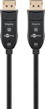 Optički Displayport Hybrid Kabel 2.0 | 8K@60Hz | 40 Gbps | 10m | GOOBAY 7 wt 64866 1