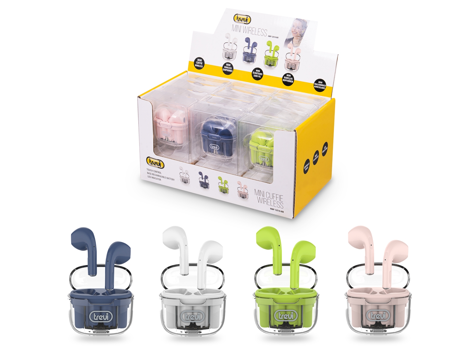 Bluetooth 5.3 TWS Slušalice | Bijele | 12E10 | TREVI 3 trv12e10 white 2