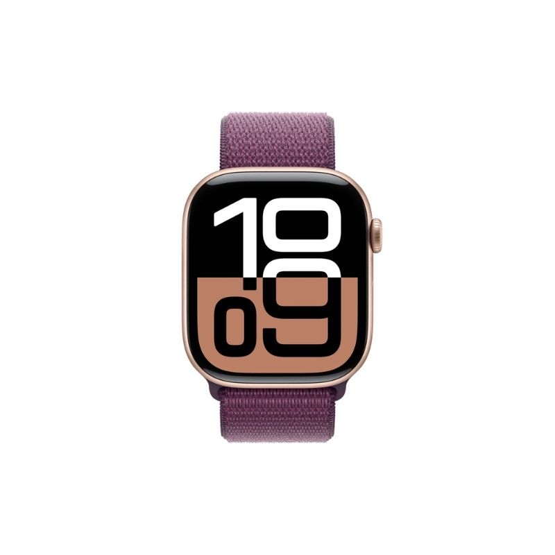 Apple Watch Series 10 GPS 46mm | Rose Gold Aluminium Case | Plum SportLoop MWWV3 2 S1 20636 1