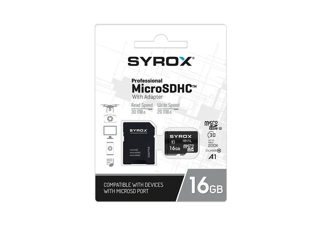 Micro SD Memorijska Kartica sa SD Adapterom | 16 GB | SYROX 2 sx mc16 1