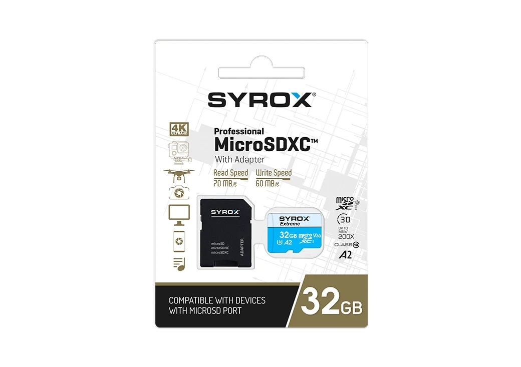 Micro SD Memorijska Kartica sa SD Adapterom | 32 GB | SYROX 2 sx mc32 1