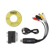 Video Grabber | USB 2.0 | Scart, RCA, S-VHS | NEDIS 12 vgrru101bk 5