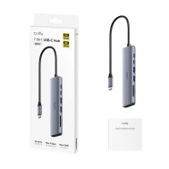 USB Type-C Hub 7-u-1 | 2x USB-A 3.2, 2x USB-C, 1x HDMI 4K@60Hz, TF, SD | Cudy 10 cd uh407 1