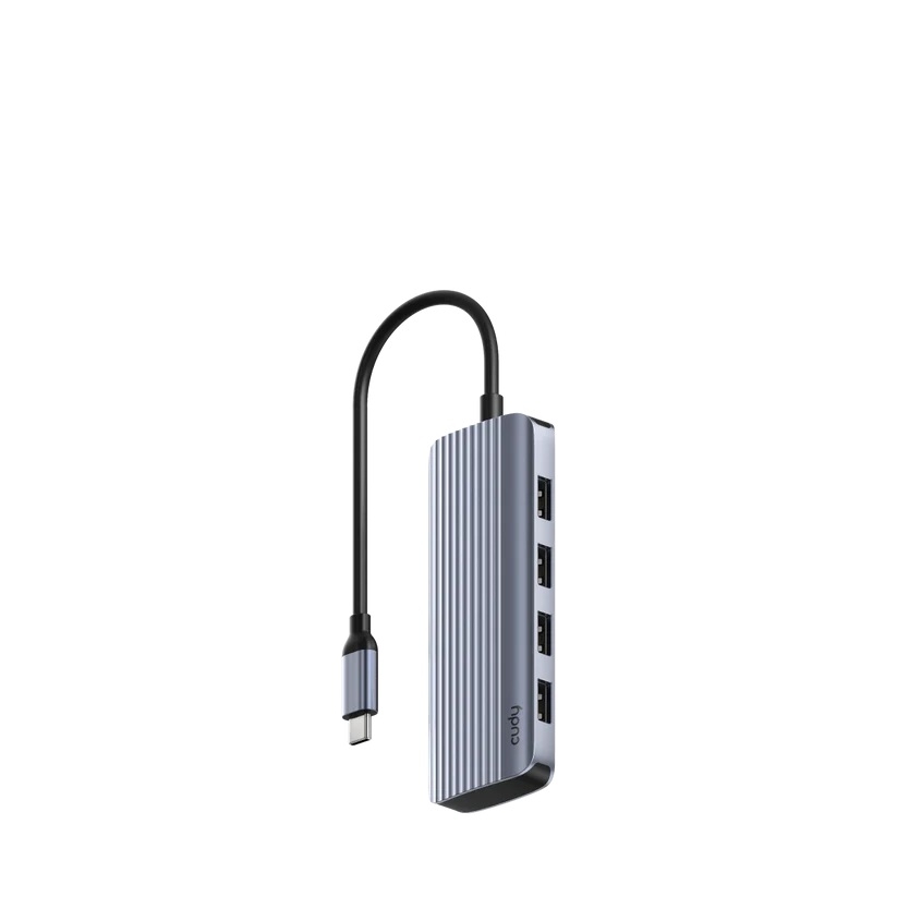 USB Type-C Hub 6-u-1 | 4x USB-A 3.2, 1x USB-C PD 100W, 1x HDMI 4K@30Hz | Cudy 1 cd uh500