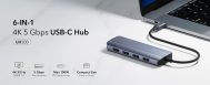 USB Type-C Hub 6-u-1 | 4x USB-A 3.2, 1x USB-C PD 100W, 1x HDMI 4K@30Hz | Cudy 14 cd uh500 4