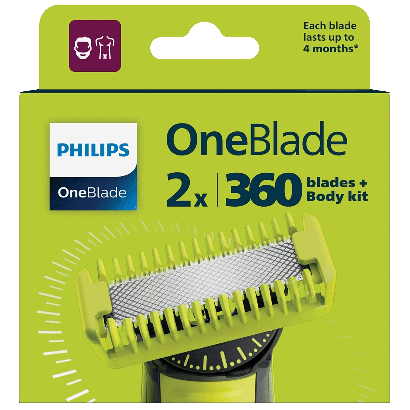 Oštrice za aparat za brijanje OneBlade, 2 kom 2 qp624 50
