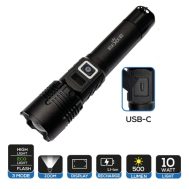 Ručna LED Svjetiljka | 10W 500lm | USB-C Punjiva | LED Zaslon | REXER 5 rx5025