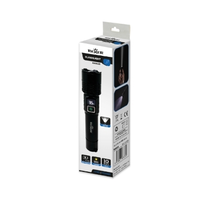 Ručna LED Svjetiljka | 10W 500lm | USB-C Punjiva | LED Zaslon | REXER 2