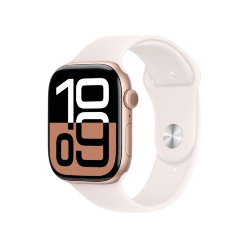 Apple Watch Series 10 GPS 46mm | Rose Gold Aluminium Case + Light Blush MWWU3 M/L 1 S1 21600