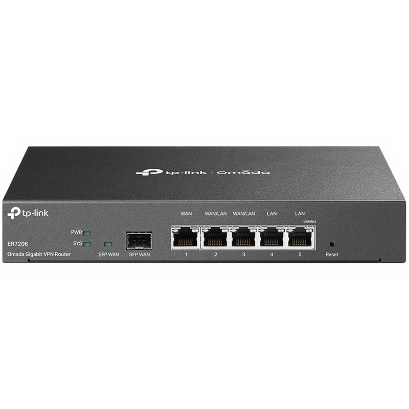 TP-Link ER7206 Omada Gigabit Multi-WAN VPN Router | 1× G SFP 1 A ER7206