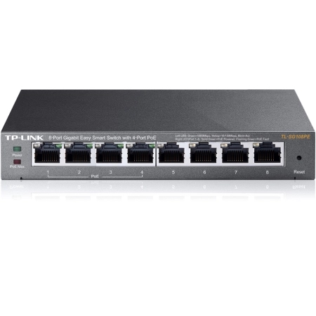 TP-Link TL-SG108PE | Easy Smart Switch | 8 Port | 4 Port PoE+ 1 E 39494