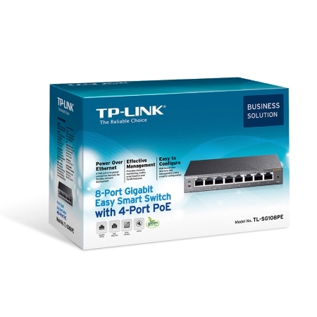 TP-Link TL-SG108PE | Easy Smart Switch | 8 Port | 4 Port PoE+ 4 E 39494 3