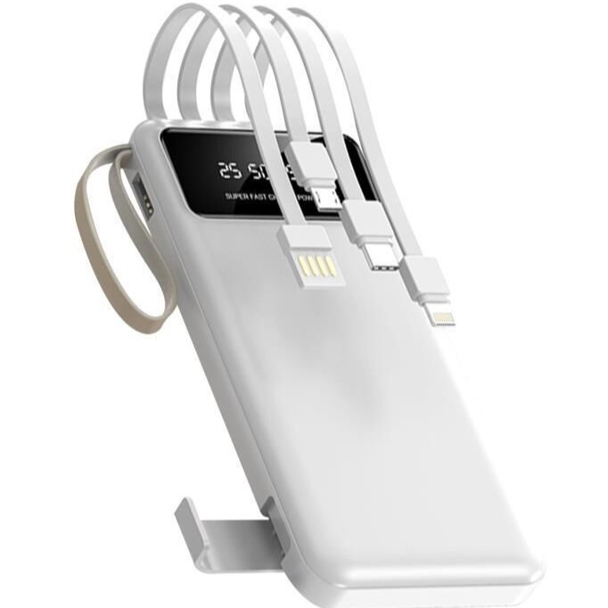 Power Bank | 10.000 mAh | Brzo Punjenje | 4x USB Kabel | TORIMA 1 trm 1011 white