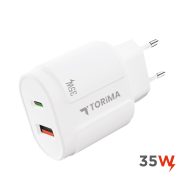 Brzi Punjač | 35W | USB-C i USB-A Utor | TORIMA