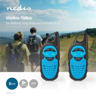 Walkie Talkie | Domet do 3 km | Set 2 kom | NEDIS 13 wltk0300bu 5