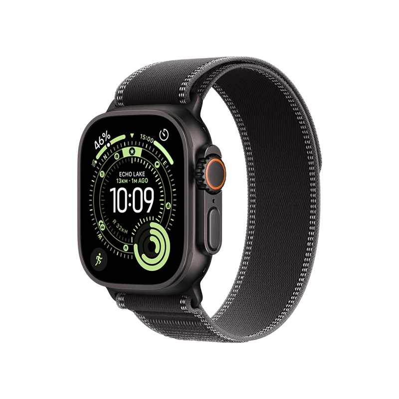 Apple Watch Ultra 3 49mm | Black Titanium | Black Charcoal Trail Loop 1 S1 22299